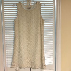 Off White Shift A-Line Dress
